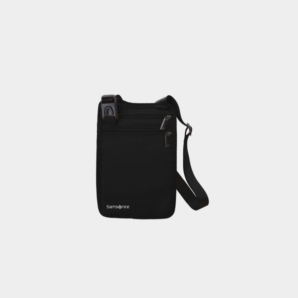 62866 Neck Wallet_Strap down_black